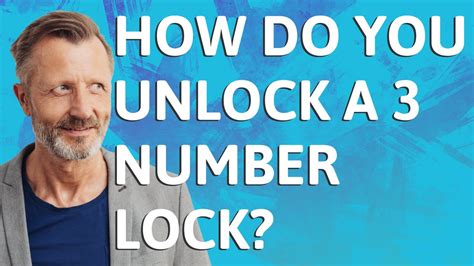 how to reset a 3 number lock|How To Unlock ANY 3.